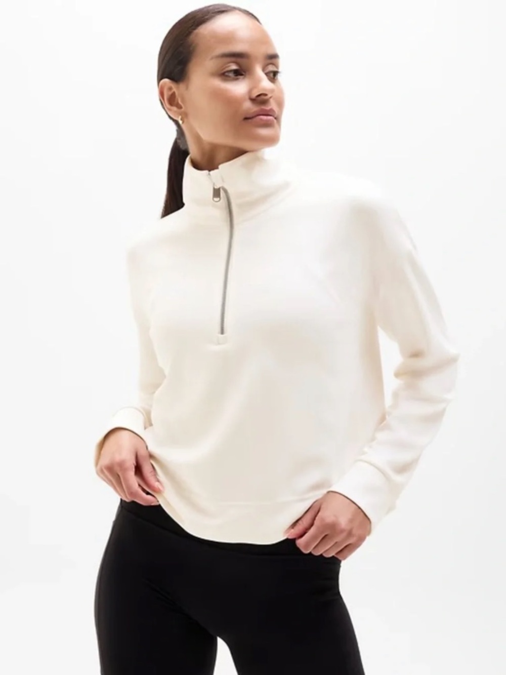Athleta seasoft quarter zip sweatshirt